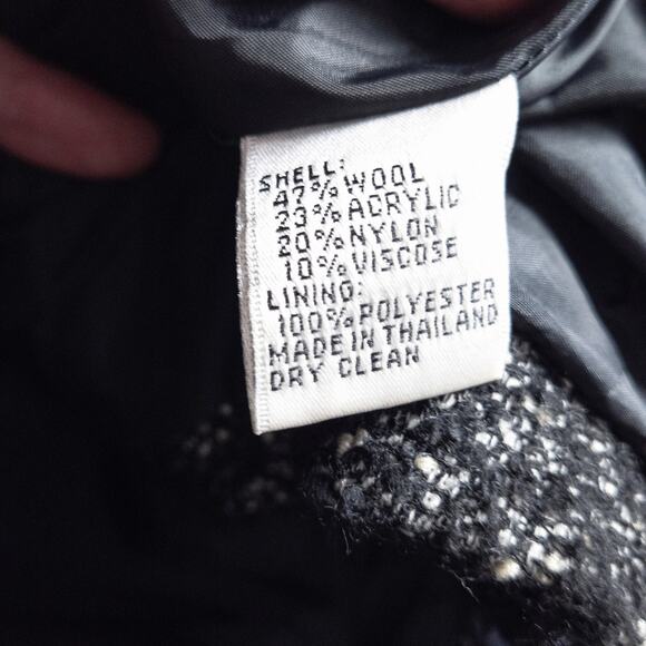 Talbots Petites Women’s Knit Coat Dark Academia Minimalist Structured Fit Sz 2 - Picture 10 of 10